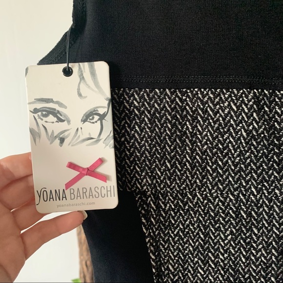 NWT Yoana Baraschi Morph Black Herringbone Sheath Dress - Picture 8 of 12